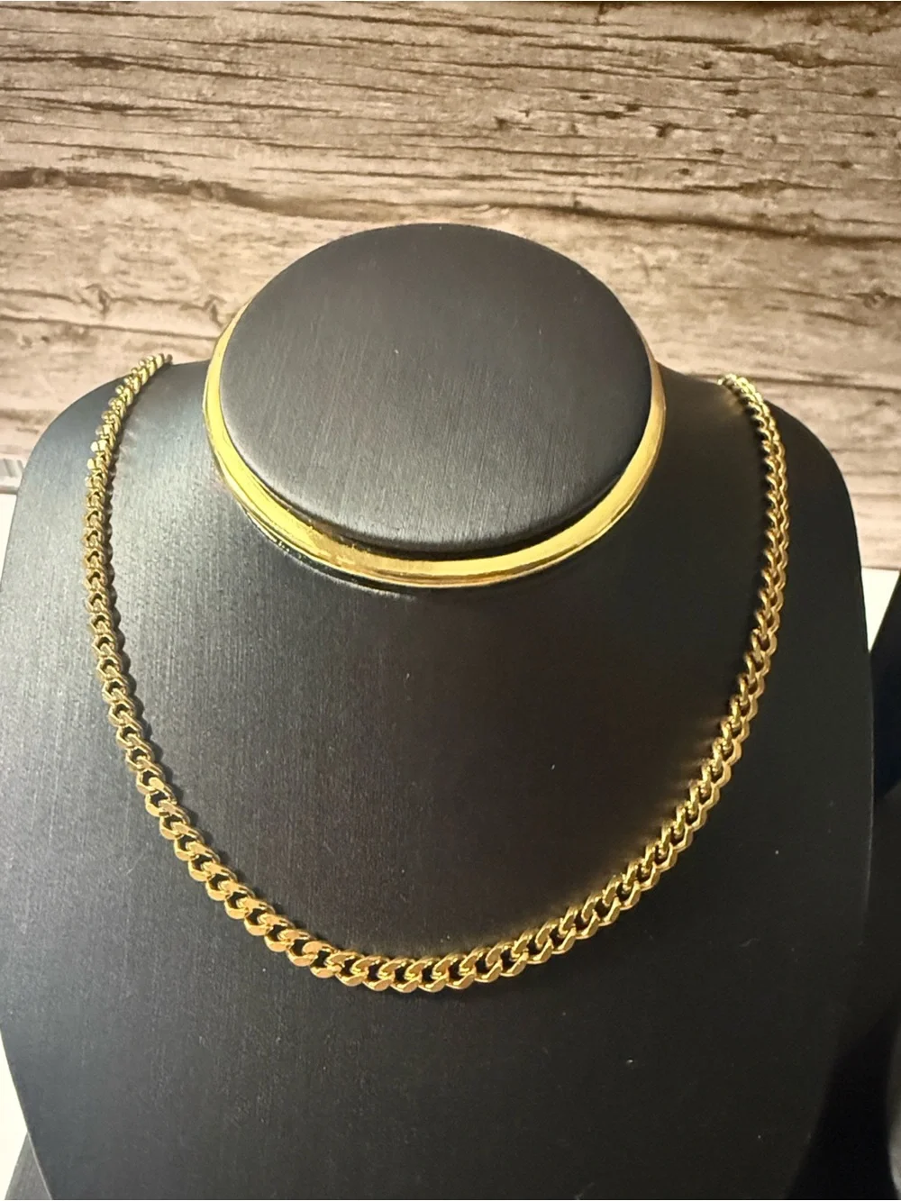 Gold Plated On Stainless Steel Chain Necklace - Classic Mens Jewelry